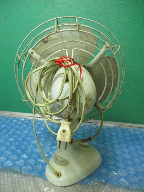 昭和レトロ 明電舎 扇風機 DZ-304E 昔の扇風機 当時物 アンティーク 100V 不動 ジャンク品_画像4