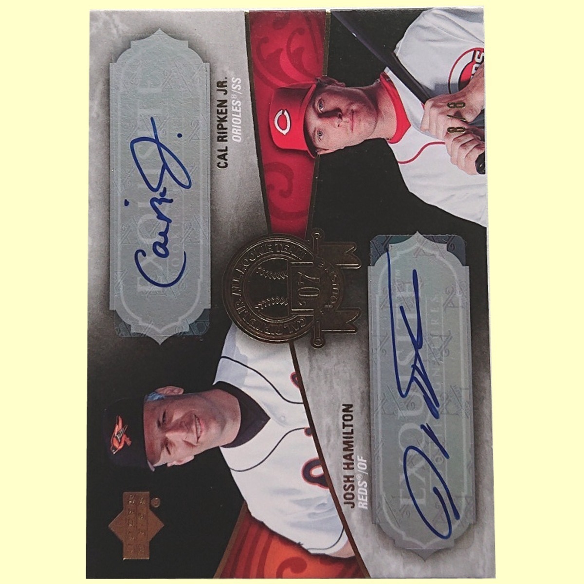 人気のクリスマスアイテムがいっぱい! Josh / Jr. Ripken Cal Auto】 Dual ◆【8/8 Hamilton ジョシュ・ハミルトン ◇検:カル・リプケン Signatures Rookie Exquisite UD 2007 2002年~