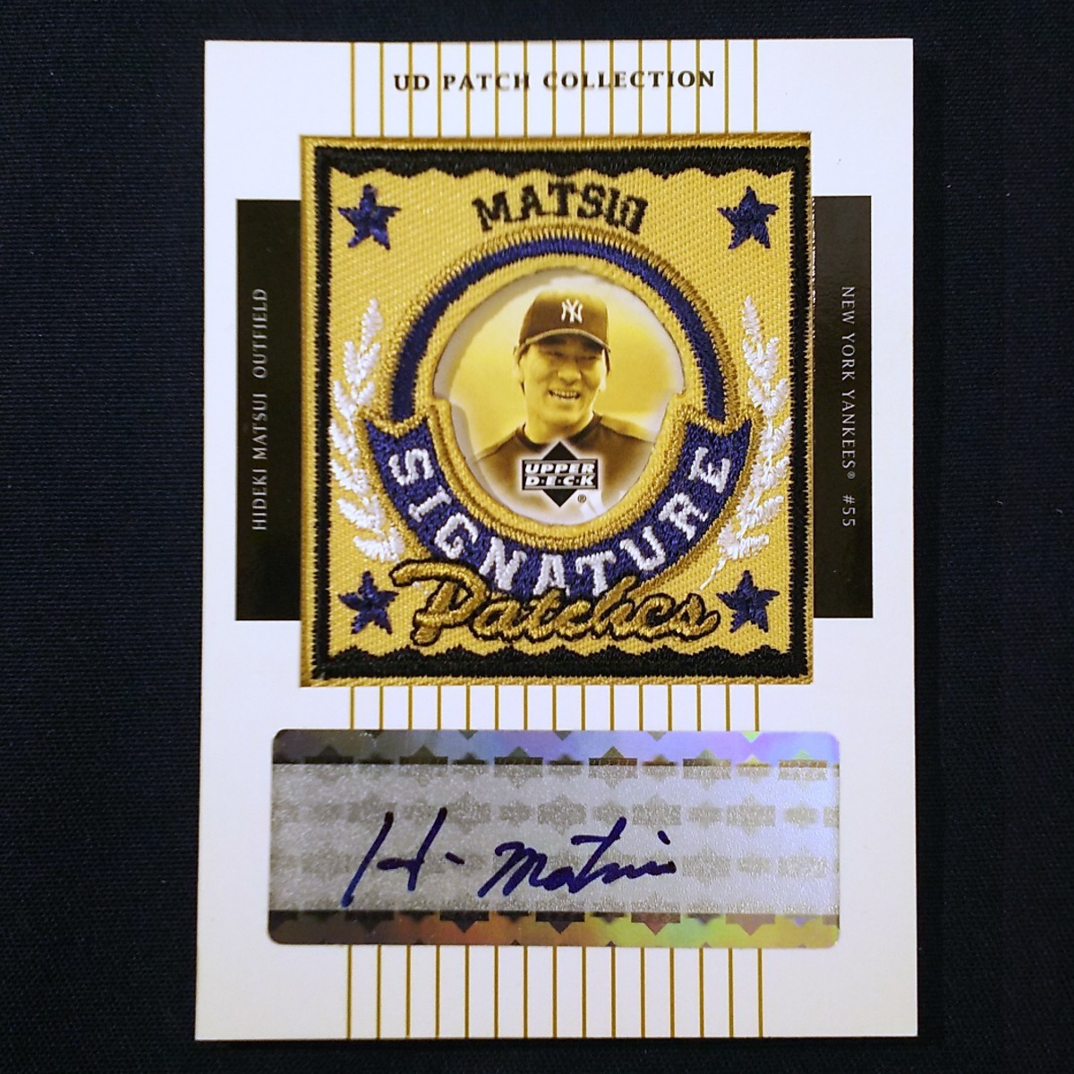 ◆Hideki Matsui【Auto card】UD Patch Collection Signature Patches　（検）松井秀喜 直筆サイン New York Yankees ヤンキース