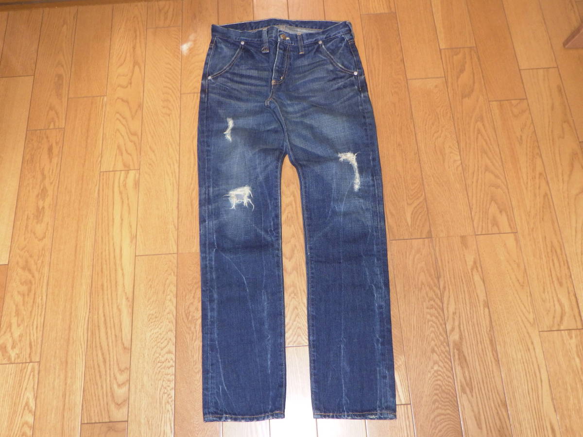 SOPHNET ソフネット SOPHNET. X-146 HARD DAMAGED SLIM-STRAIGHTこ DENIM PANT SOPH-120101 色インディゴ(紺) サイズS 清永博文 美中古