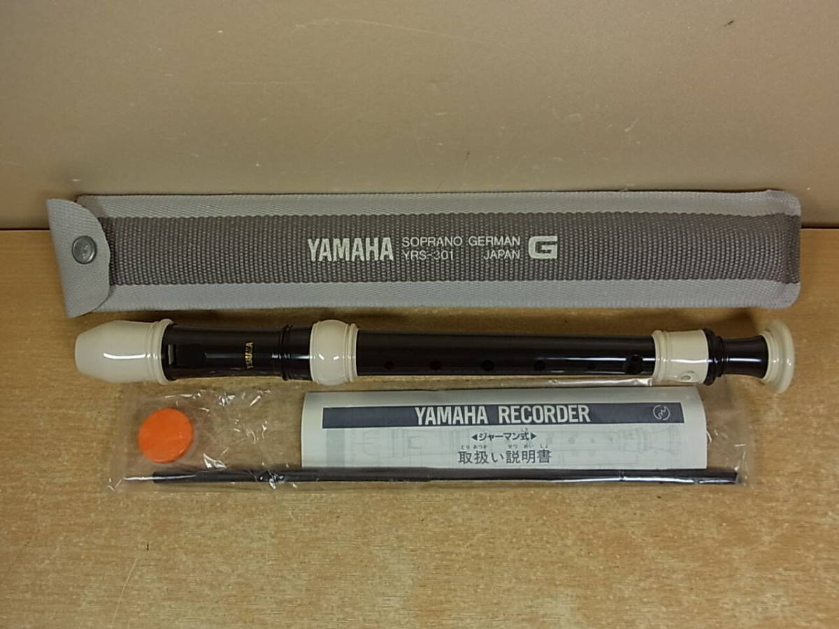 *H/799*[ не использовался товар ] Yamaha YAMAHA* german тип сопрано блок-флейта *SOPRANO GERMAN*YRS-301