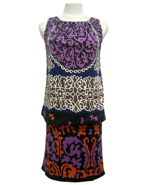 VIVIENNE TAM　ヴィヴィアンタム　香港製　シルクプリント　ワンピース　ドレス