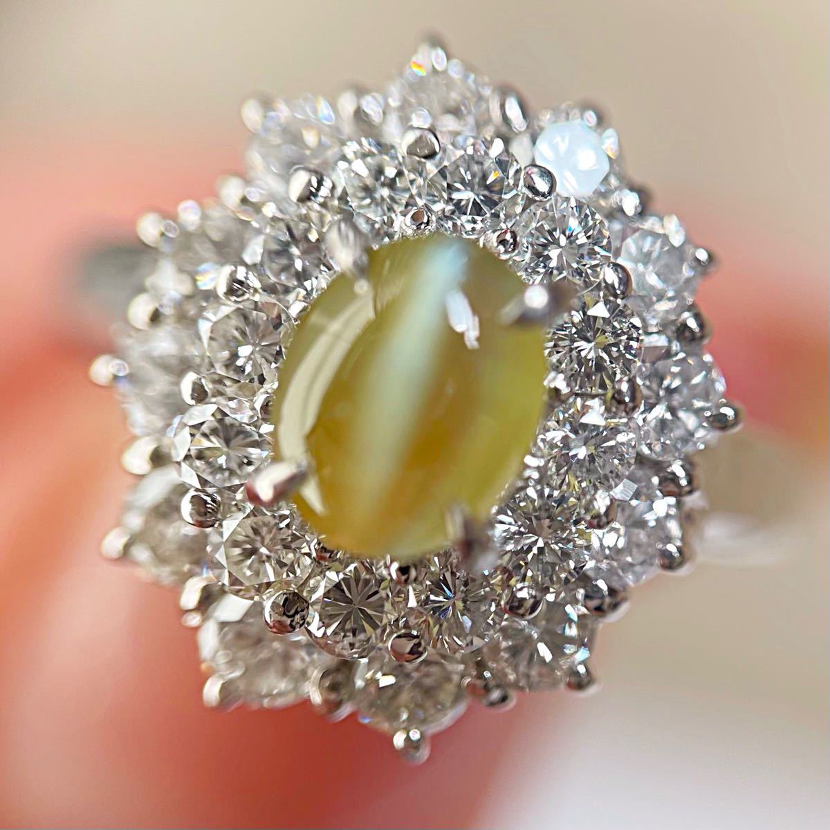 クーポン利用で2750円&送料無料 1.14ct 上質天然クリソベルキャッツ