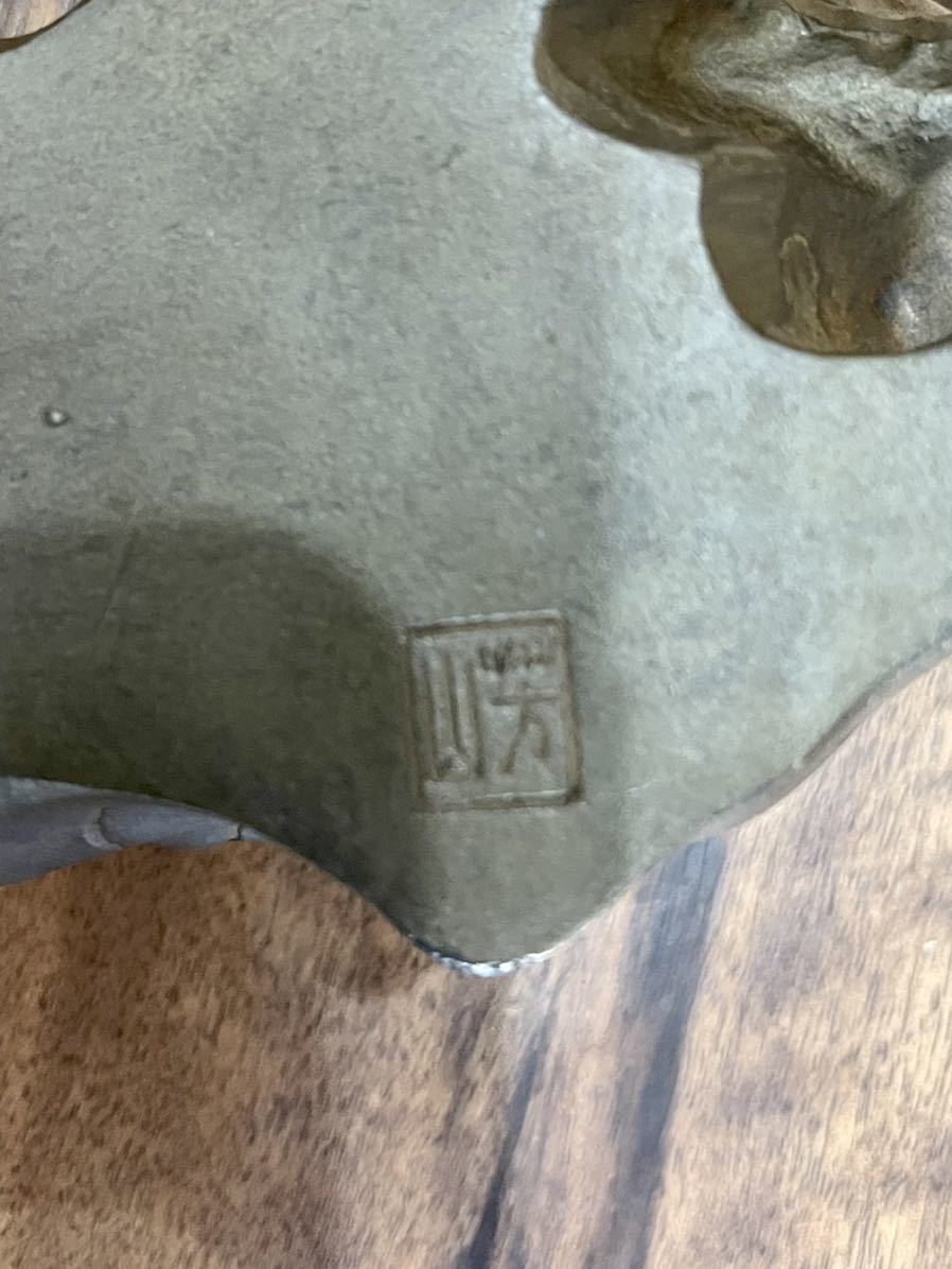 寅 _希少_美品_純銅製_作家銘有_美術品