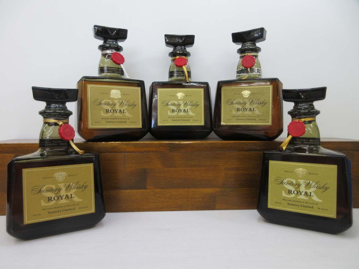 5本セット サントリー ローヤル SR 山崎15年モルト表記 SUNTORY ROYAL