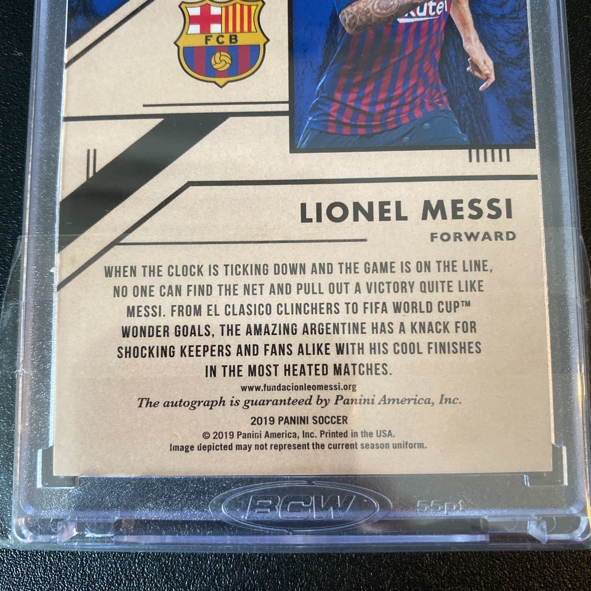 Lionel Messi 2019-20 Panini Gold Standard Gold Strike Auto 直筆サイン リオネル・メッシ 激レア_画像6