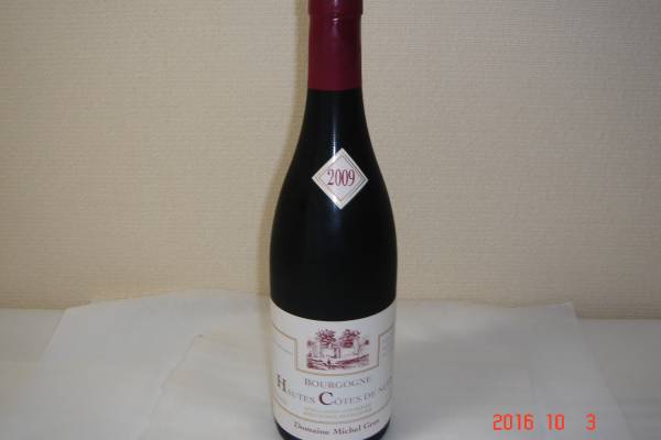 HAUTES 　COTES de NUITS2009(ミッシェル・グロ）ブルゴーニュ赤_画像2