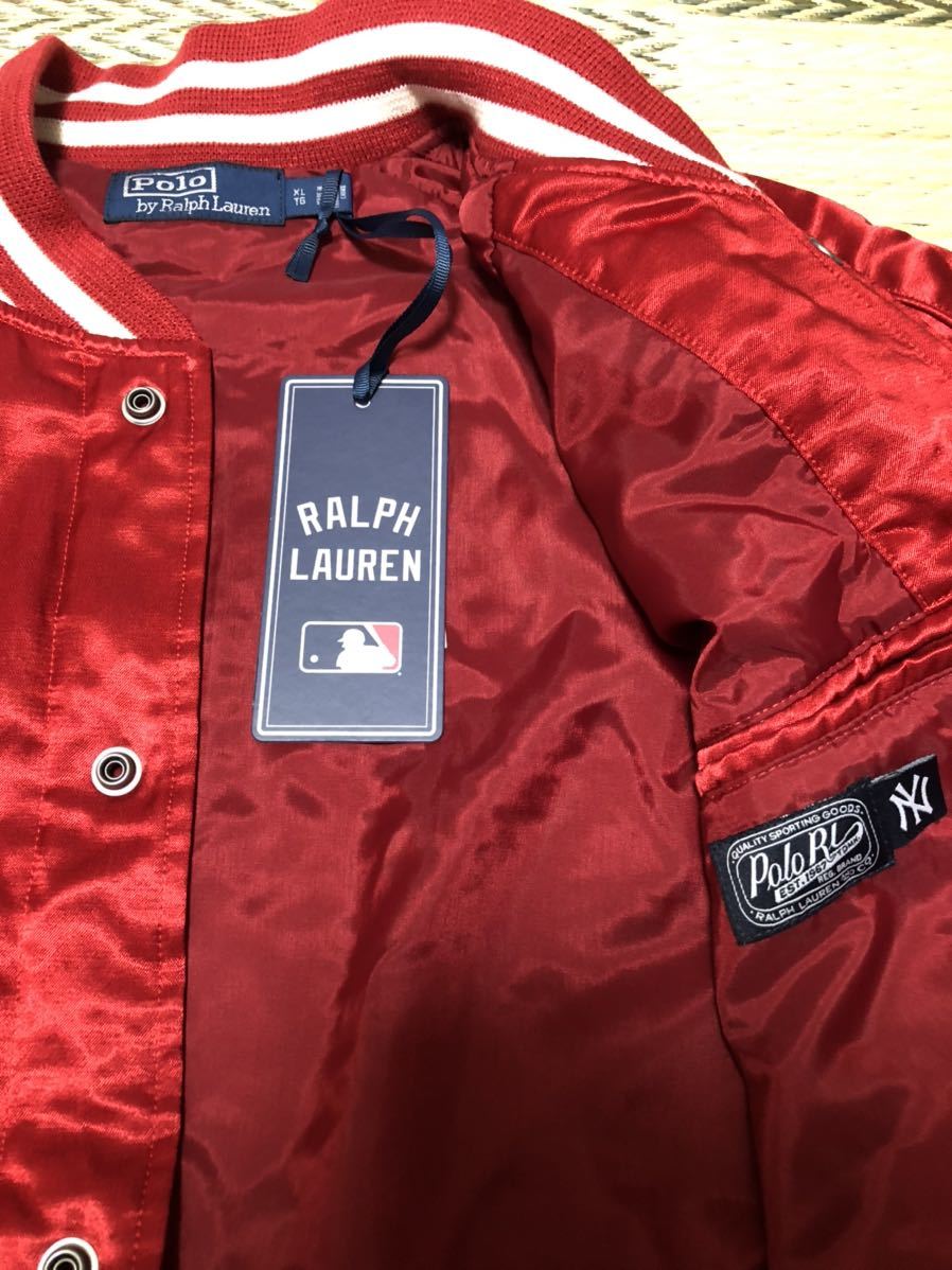 Polo Ralph Lauren x MLB New York Yankees スタジアムジャンパー 赤 USサイズXL 新品_画像3