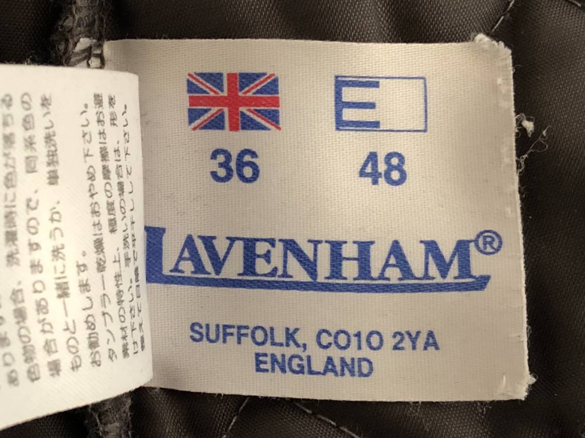 LAVENHAM ラベンハム キルティングジャケット 36 ブラックUSED_画像6