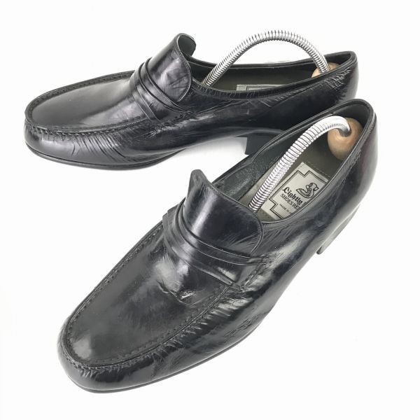  made in Japan *LIGHTLY STEP* original leather / leather coin Loafer [24.0/ black ] business *H-63