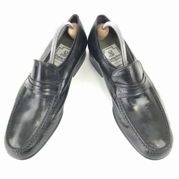  made in Japan *LIGHTLY STEP* original leather / leather coin Loafer [24.0/ black ] business *H-63