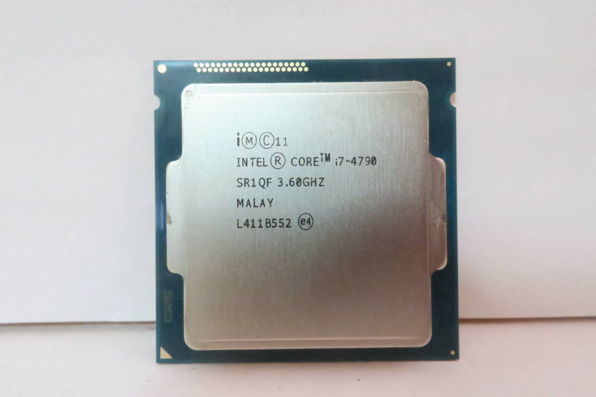 Intel Core i7-4790 SR1QF 3.60GHz LGA1150 CPU ASUS H87M-PLUS 使用 動作品_画像1