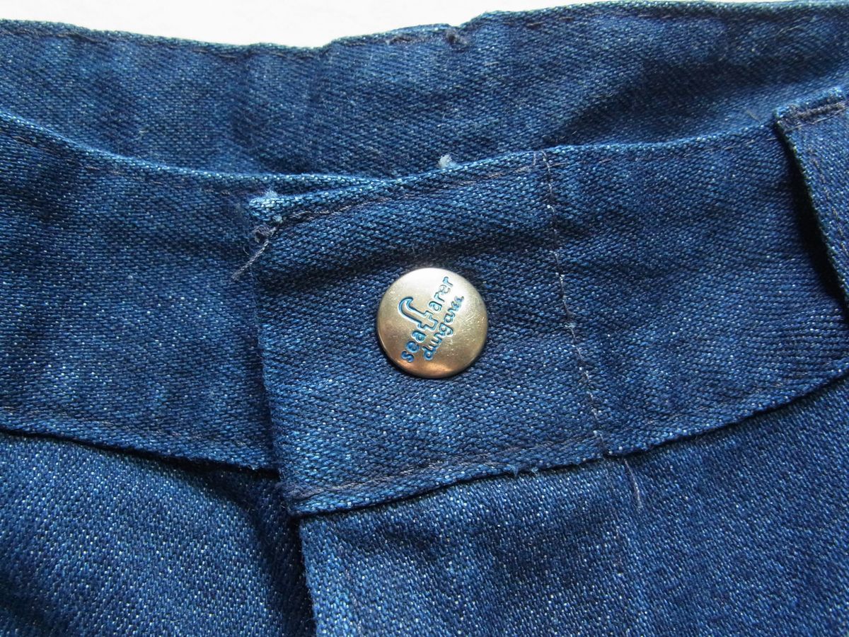90s ビンテージ SEAFARER デニム セーラーパンツ USA古着 TALON フレア 在庫品即発送 us 90s デニム セーラーパンツ navy デニム/ジーンズ