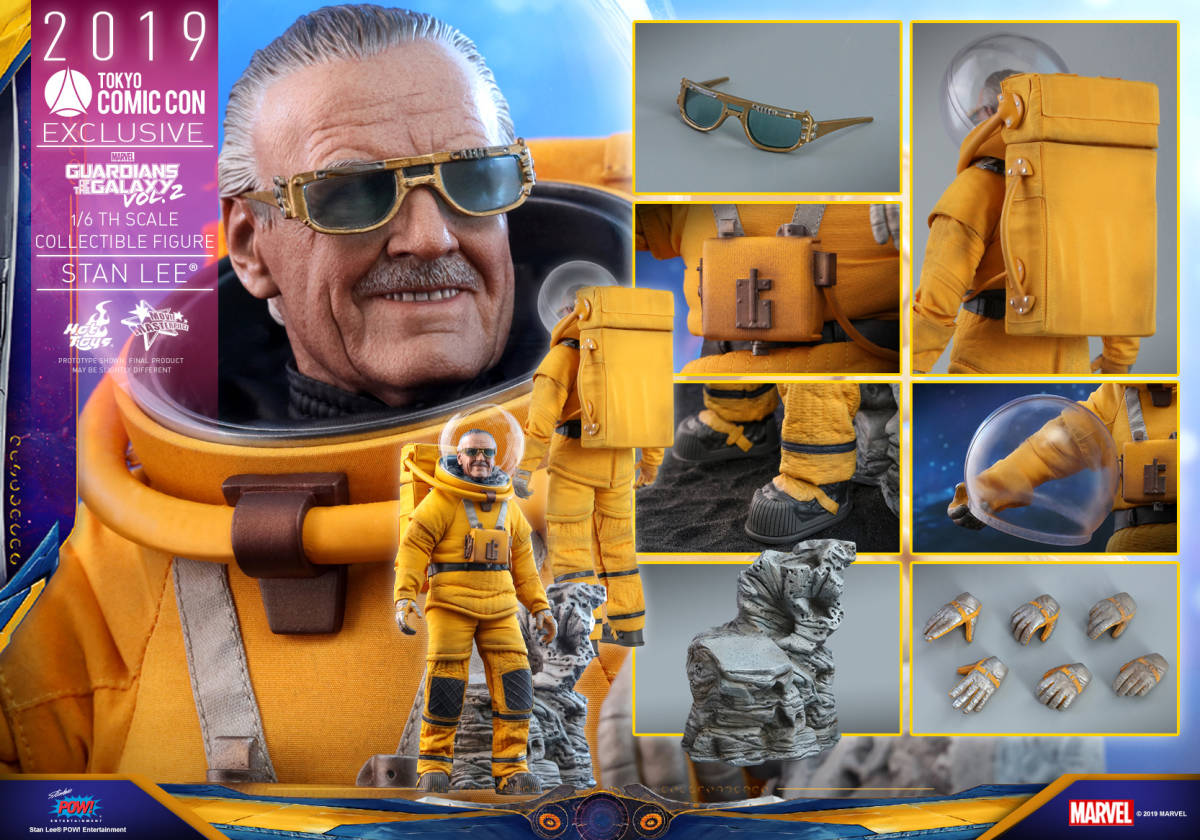 新品未開封 ホットトイズ MMS545 『ガーディアンズ・オブ・ギャラクシー：リミックス』　1/6 フィギュア　スタン・リー stan lee_画像3