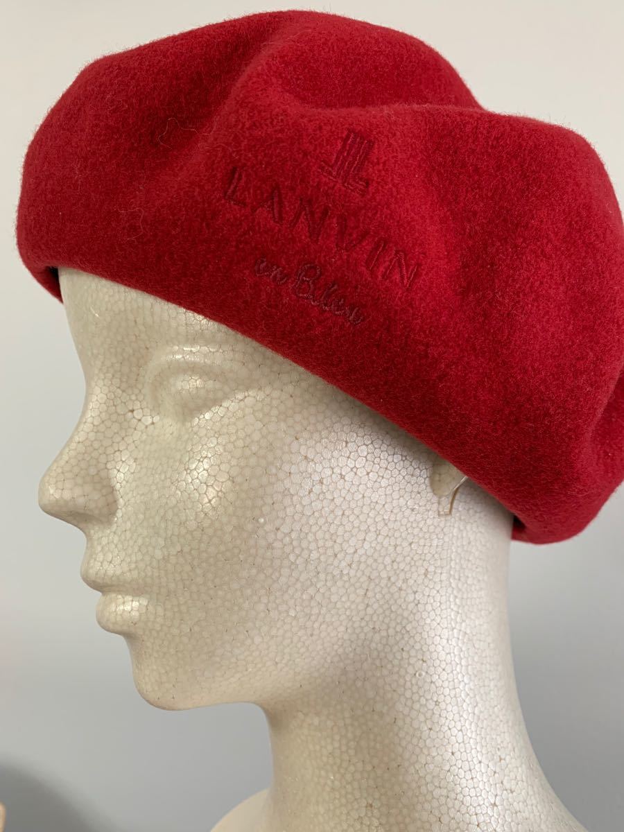ランバン LANVIN オンブルー ベレー帽 赤｜PayPayフリマ