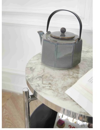 コーヒーテーブル（大理石）　収納袋付き　トルコ家具　ゴールド、シルバー_画像4