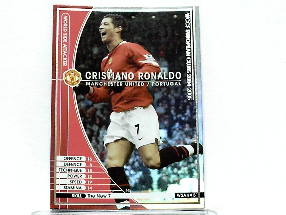 WCCF 2004-2005 WSA クリスティアーノ・ロナウド　Cristiano Ronaldo Portugal No.7 Manchester United England 04-05 World Side Atacker