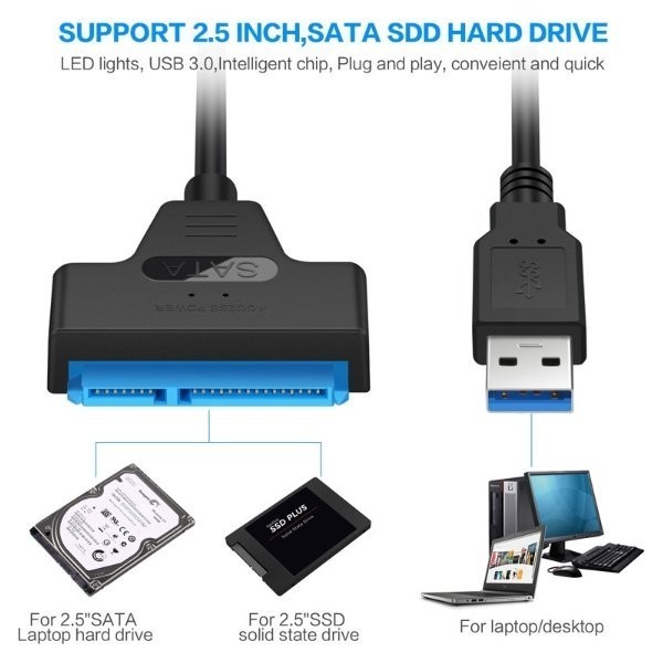 SSD HDD 外付けケーブル (USB3.0 SATA 変換)