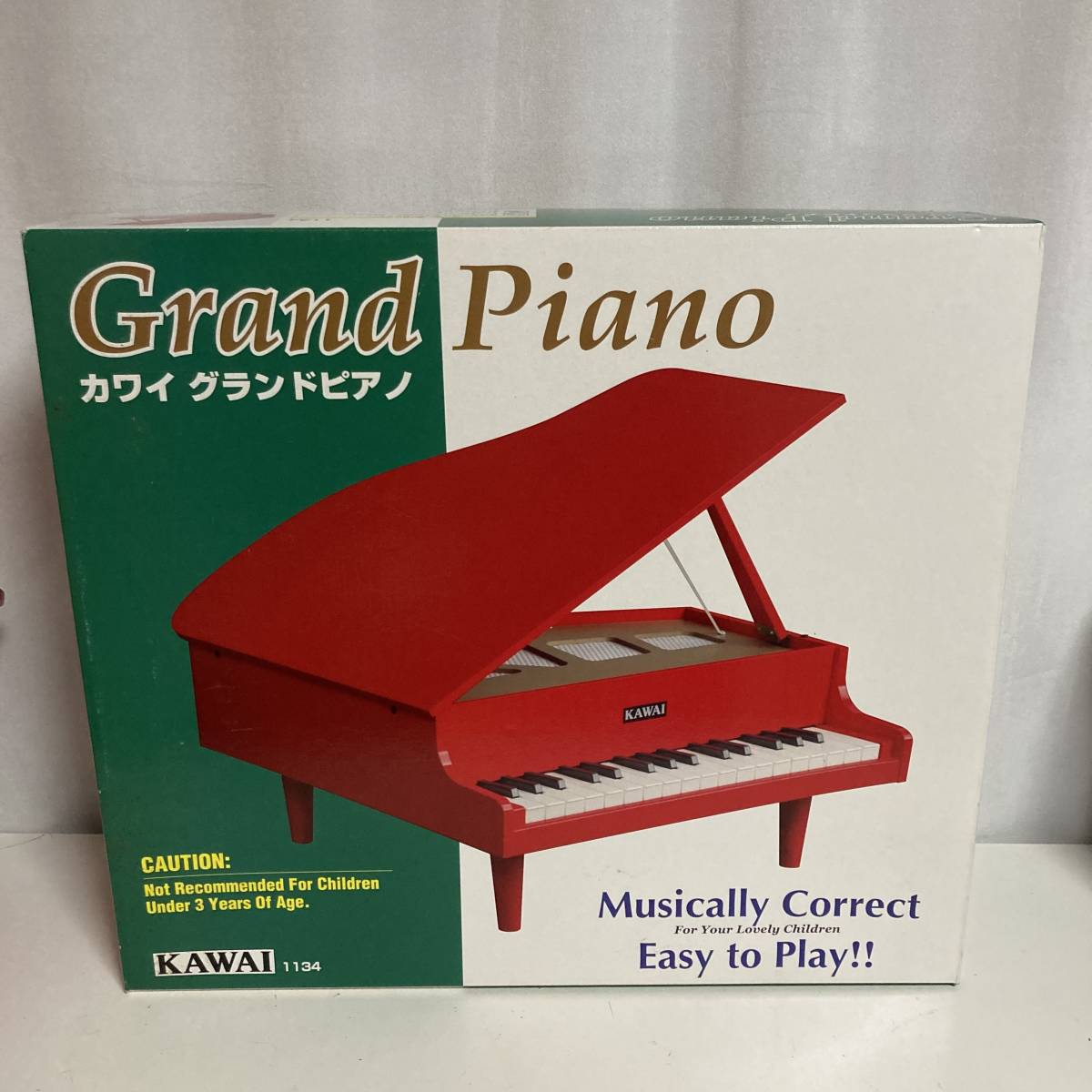 希少 カワイ グランドピアノ Grand Piano 32鍵盤 赤 ミニピアノ 1134 レッド トイピアノ 箱付き KAWAI
