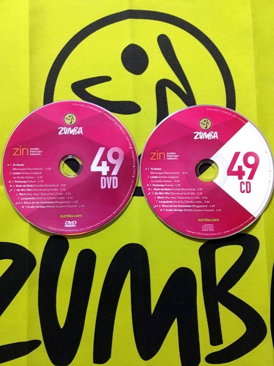 訳あり】 即決 ZUMBA ズンバ ZIN49 DVD ＆ CD インストラクター専用