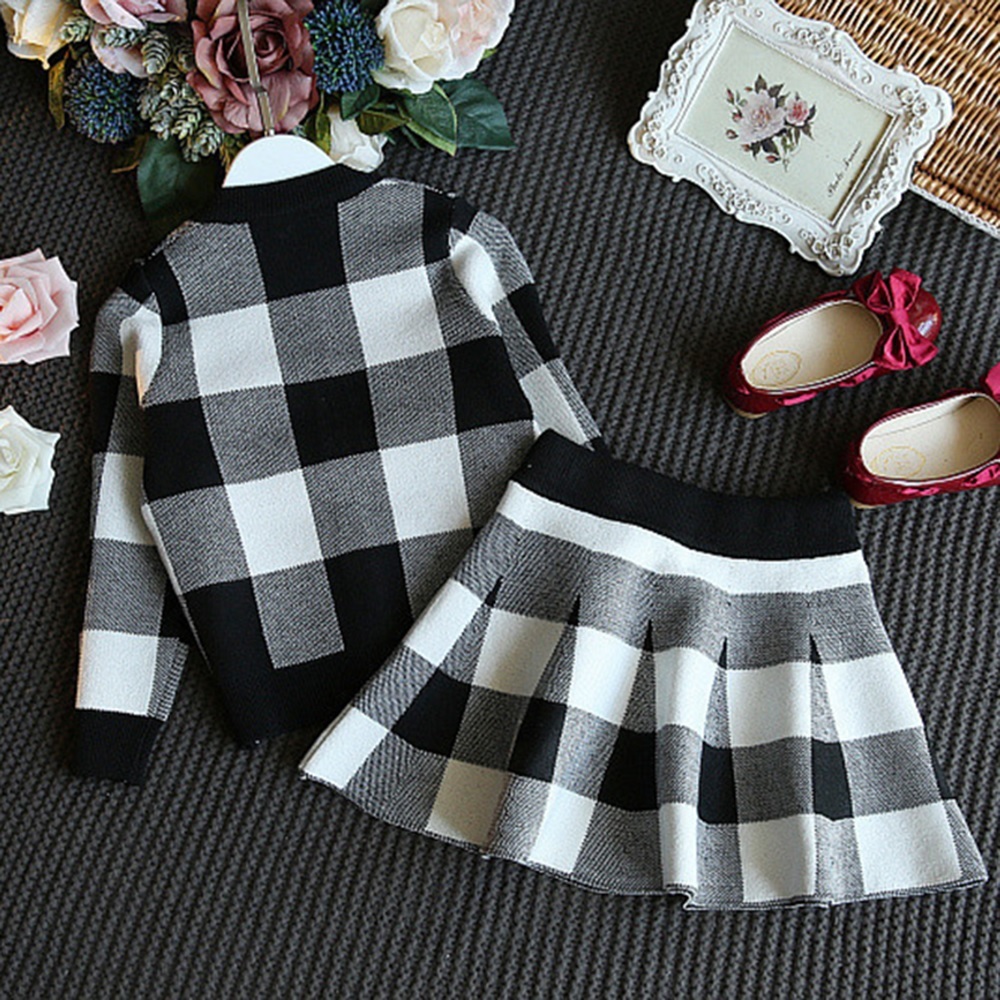 * Kids cute 2 point large check pattern no color jacket skirt 2 color 90 100 110 120 130 stylish * new goods unused ** postage 0 jpy *