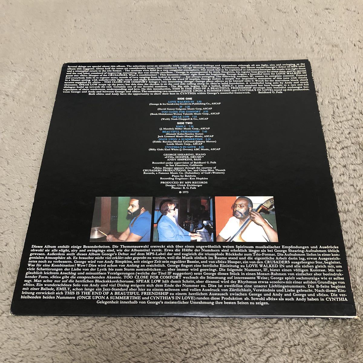 George Shearing Light airy and swinging ジョージシアリング /【国内盤見本盤】LP レコード / ULX-2-P / ライナー有 / ジャズピアノ /_画像2