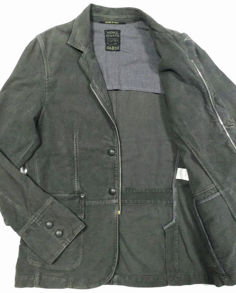 良品「RA-RE RAG RECYCLE RAG RESTYLE」“RL2035-9487” ヴィンテージ加工 コットンジャケット Dark-Gray SIZE:M イタリア製