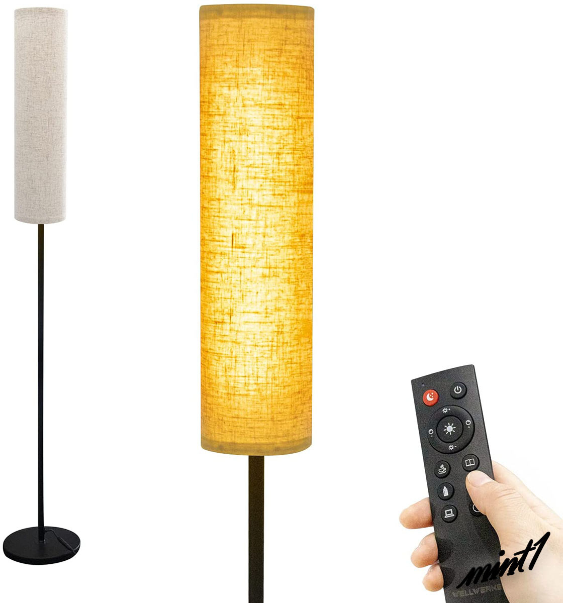 スマートデバイス対応】 LED フロアスタンド 4段階調色 無段階調光 60