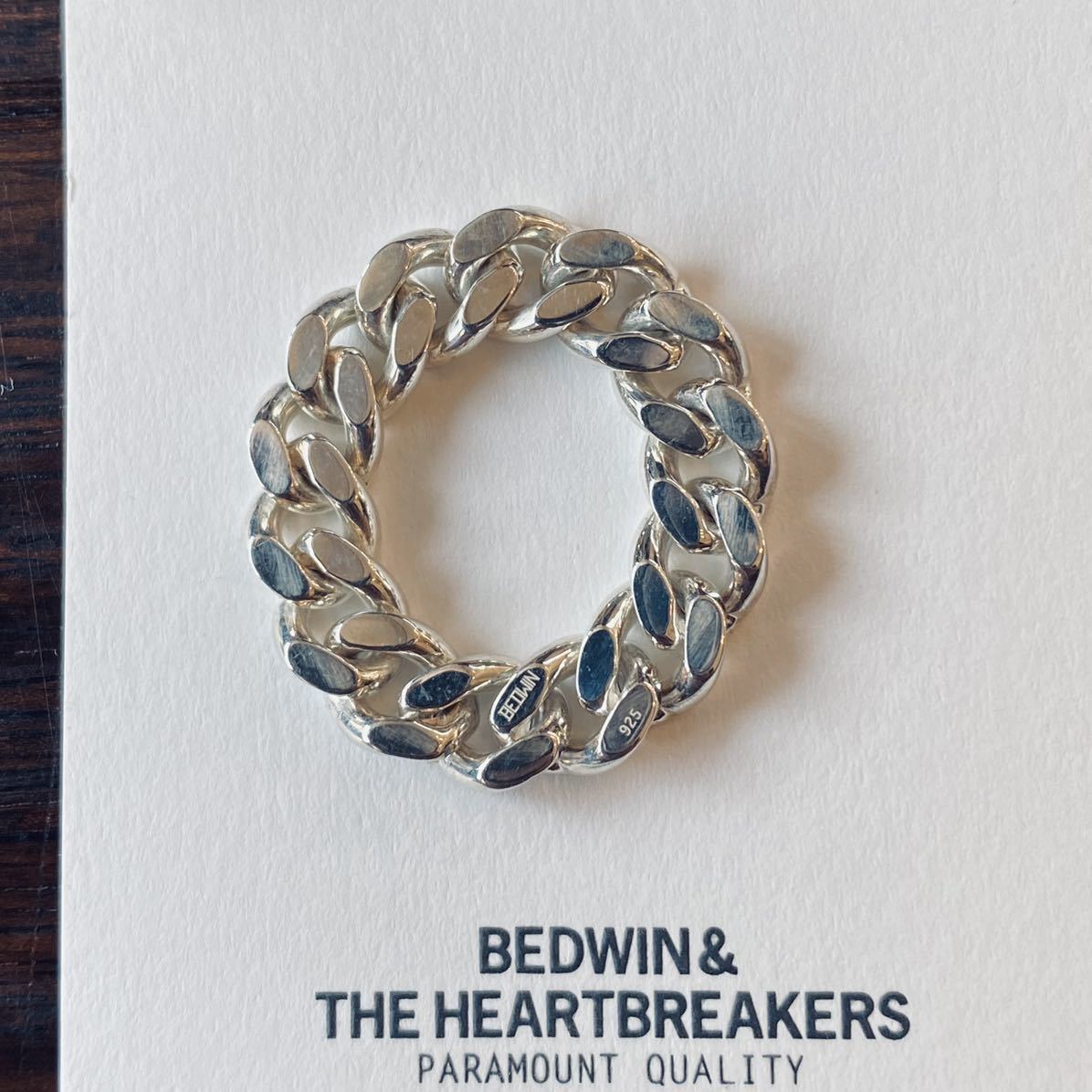 ■新品タグ付 BEDWIN CHAIN RING MONTANA size1 定価:15,400円 14.5号 喜平 925 ベドウィン リング 指輪 deluxe cootie tenderloin wtaps
