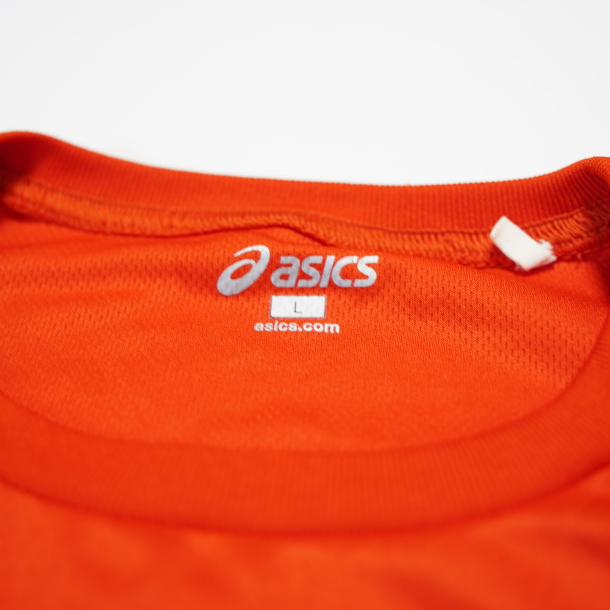 アシックス　ASICS ランニング　陸上　ジョギング　半袖　シャツ メンズ オレンジ Lサイズ 
