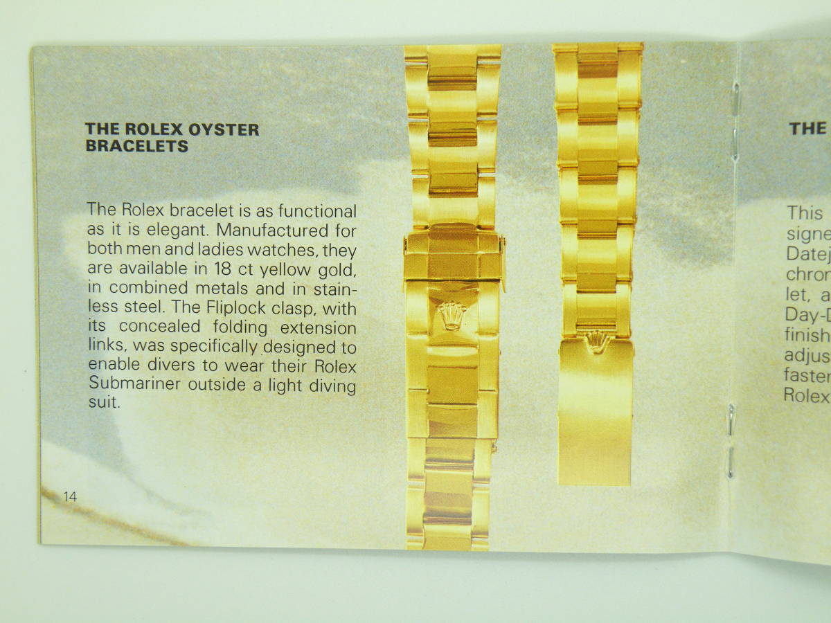 ROLEX ロレックス オイスター 説明書 冊子 Eng 1.1996 表示 英語表記_画像3