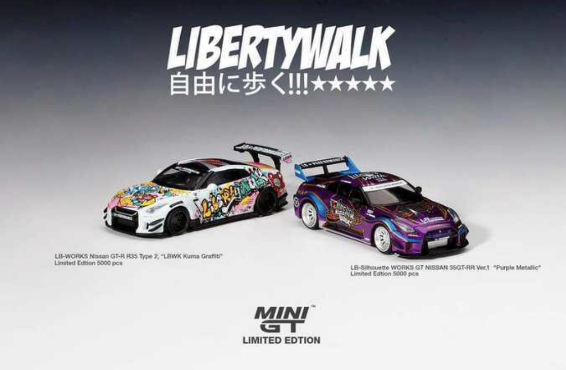 mini gt 5000台 限定 NISSAN 35GT-RR 2台セット-