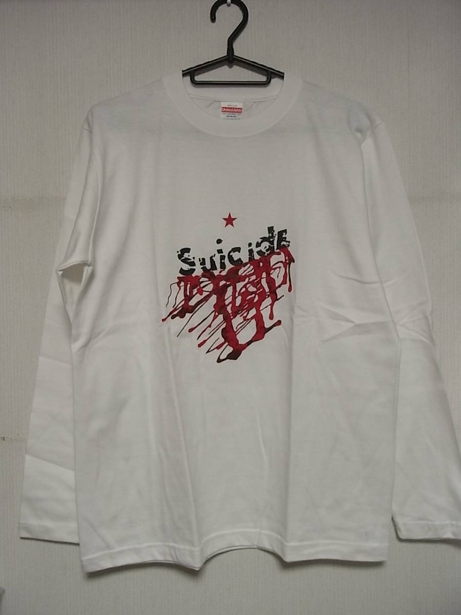 即決★新品★長袖バンドＴシャツ★スーサイド★SUICIDE★ホワイトボディ★S/M/L/XLサイズ対応可能_画像1