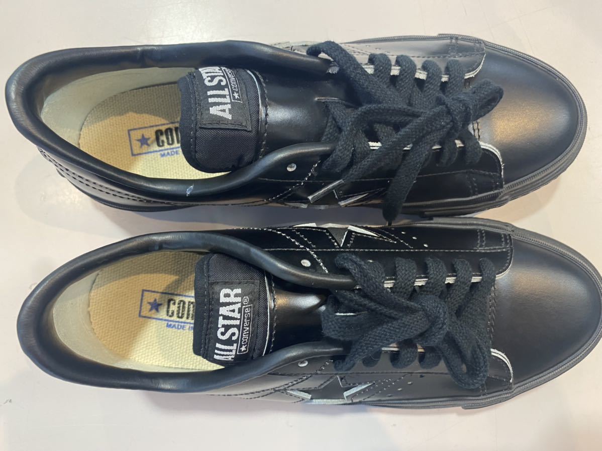  made in Japan Converse one Star black × black 25 centimeter new goods 