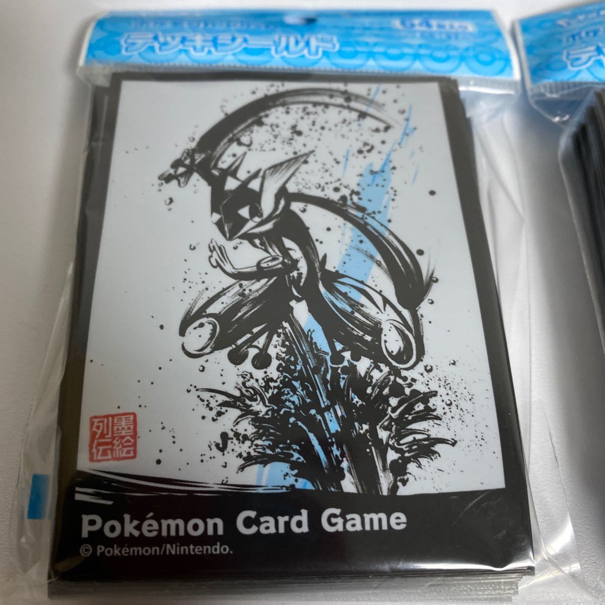 ポケモンカードゲーム プレイマット デッキシールド 墨絵列伝 ゲッコウガ/ルカリオ/ゼラオラ