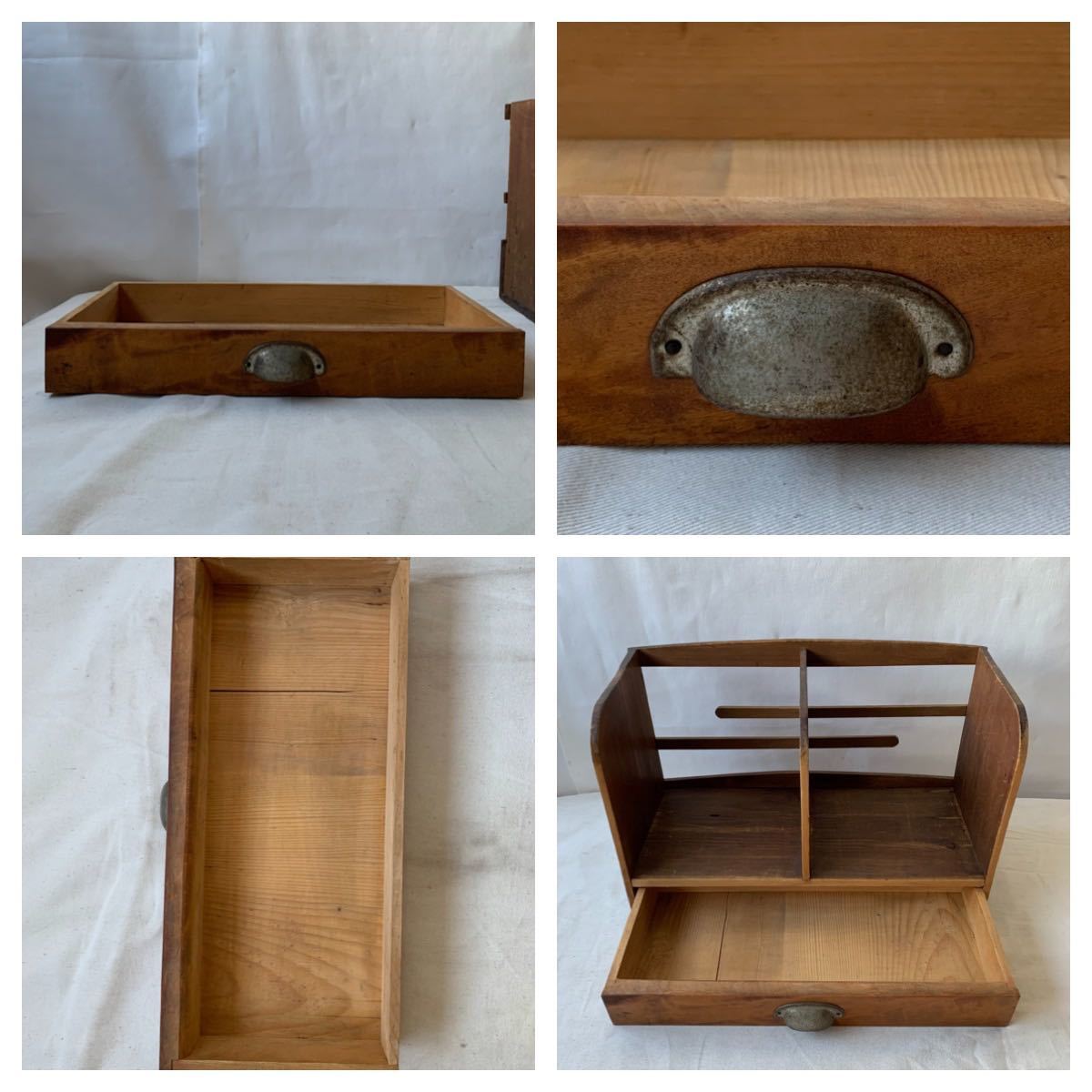  drawer attaching 2 bulkhead . wooden desk book@ establish book stand interior display old tool antique Vintage store furniture Showa Retro old furniture storage natural wood 