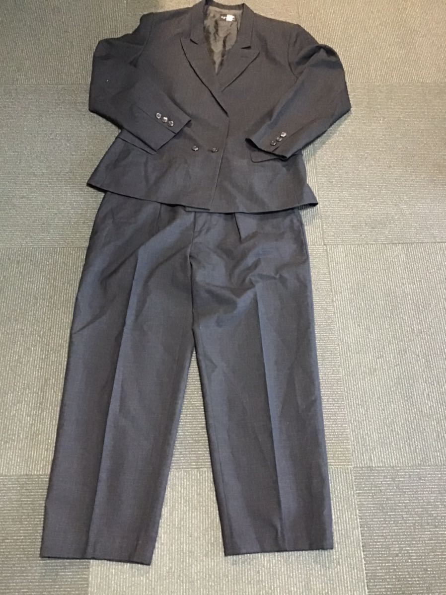 agnes b.／アニエスベー　スーツ　サイズ2(M) レディース パンツ　ダブルスーツ　毛100% セットアップ　日本製_画像1