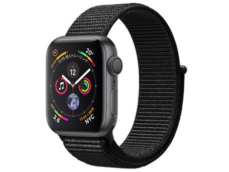 未開封★Apple Watch Series 4 GPSモデル 40mm MU672J/A [スペースグレイアルミニウムケースとブラックスポーツループ]