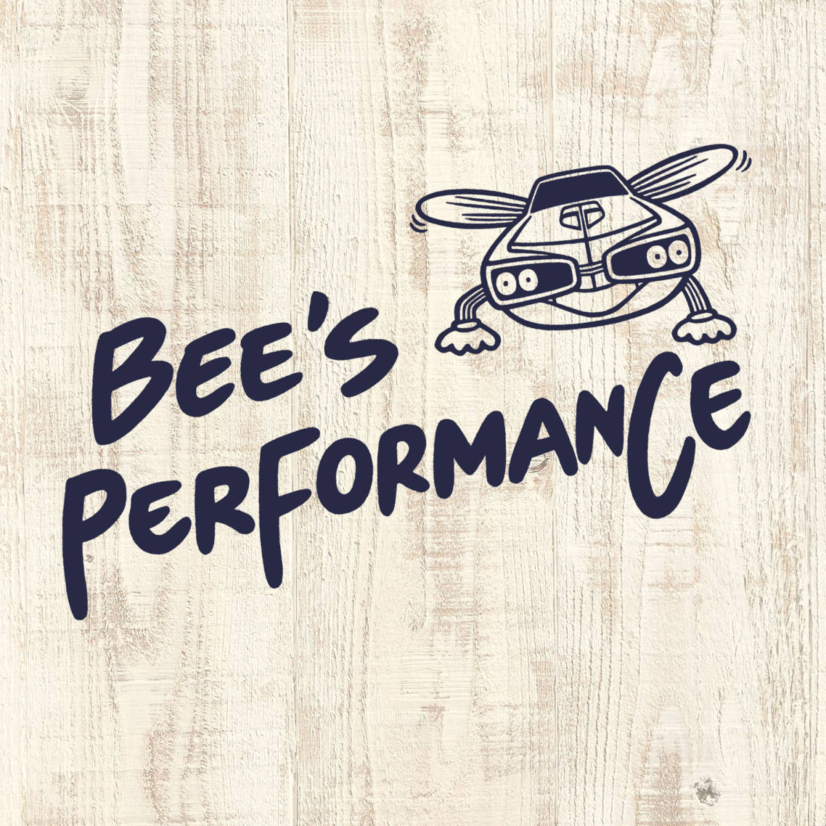 ■ BEE'S PERFORMANCE Tシャツ■Mサイズ（ホワイトxネイビー）DODGE BEE MOPAR　ダッジ　MOPAR　アメリカアメ車_画像1