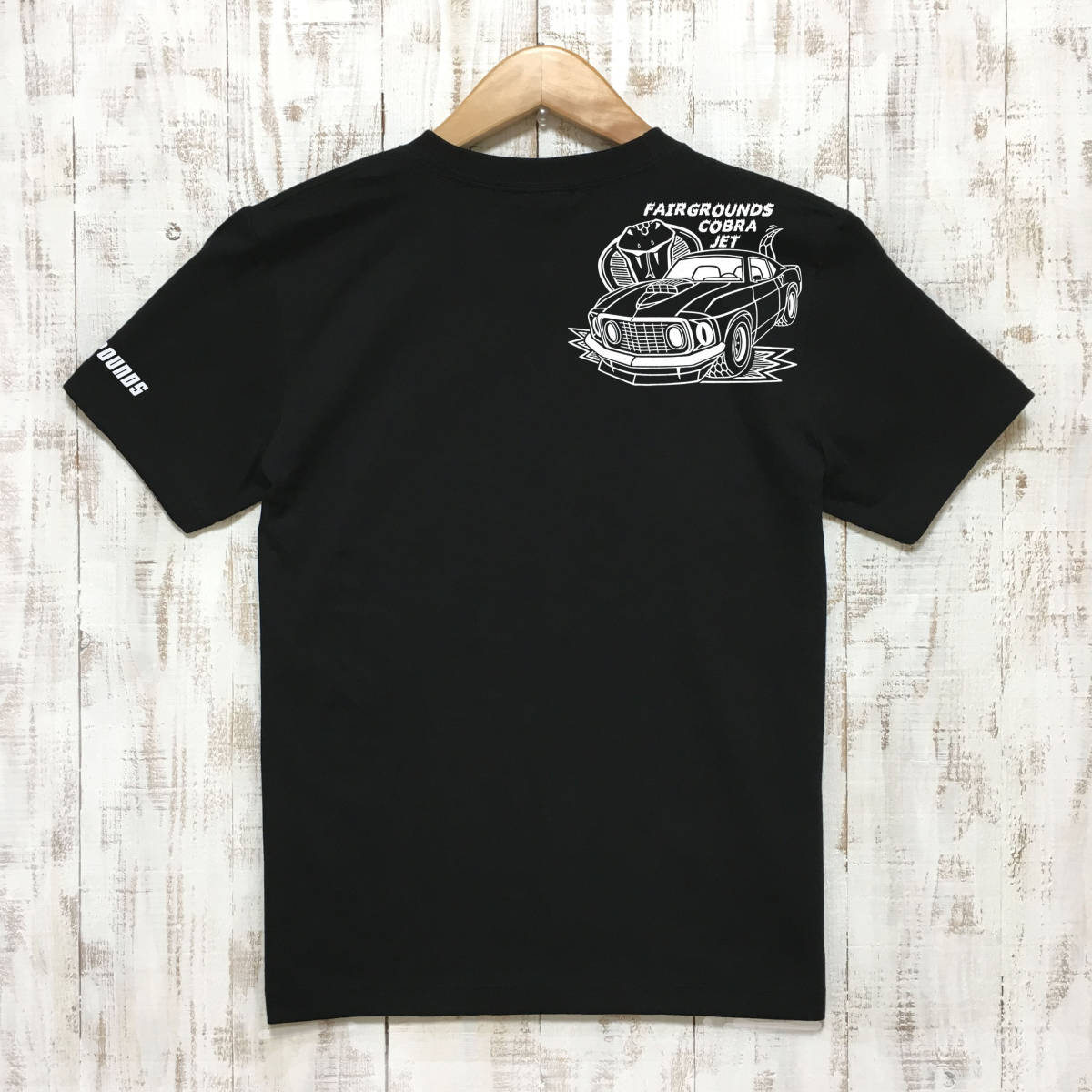 ■GOOD ENOUGH Tシャツ■Lサイズ（ブラックxホワイト）アメ車　アメリカ　フォード　マスタング FORD MUSTANG_画像2