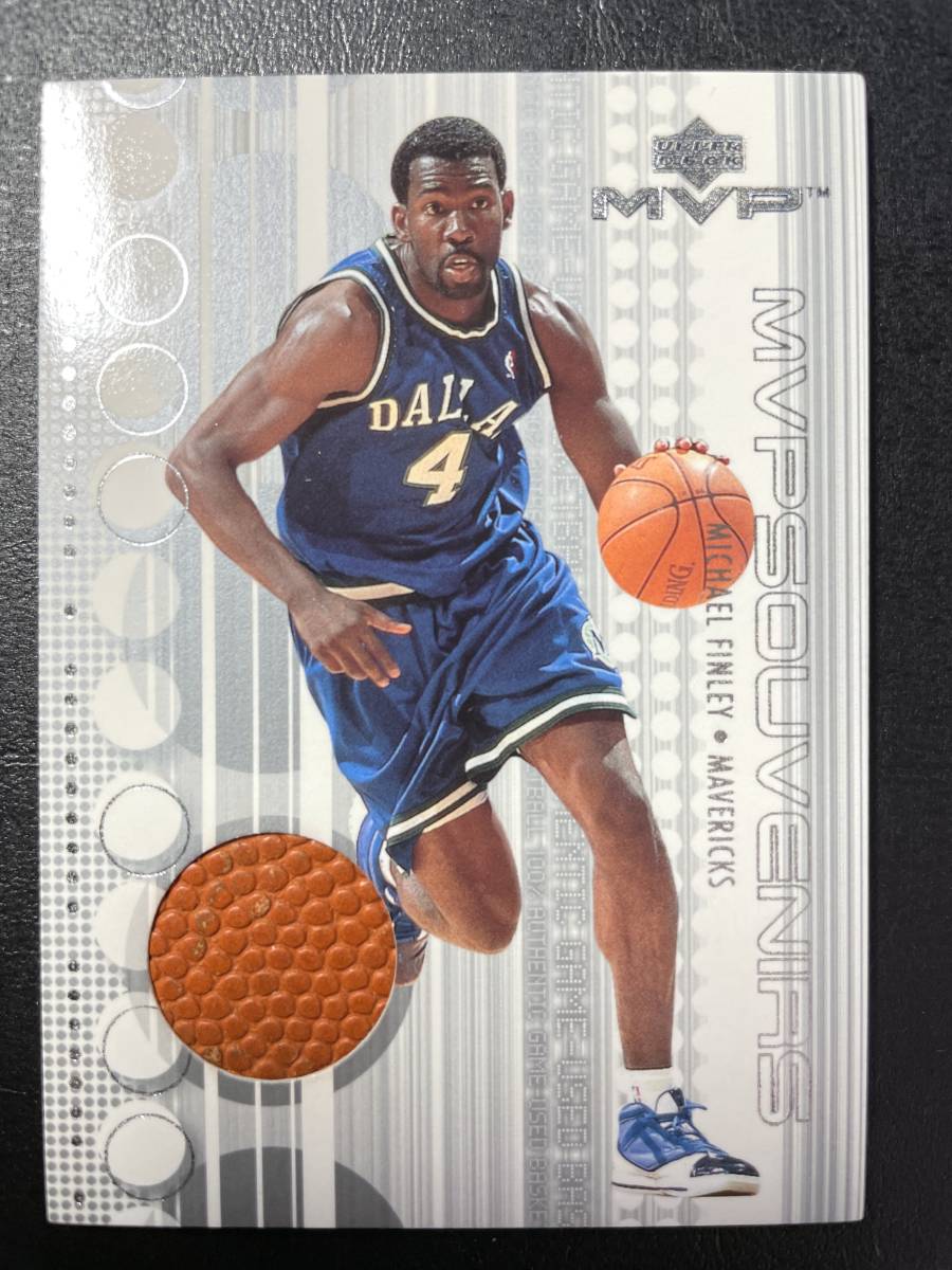 Michael Finley ＜ 01-02 Upper Deck MVP Souvenirs ＞ メモラカード_画像1