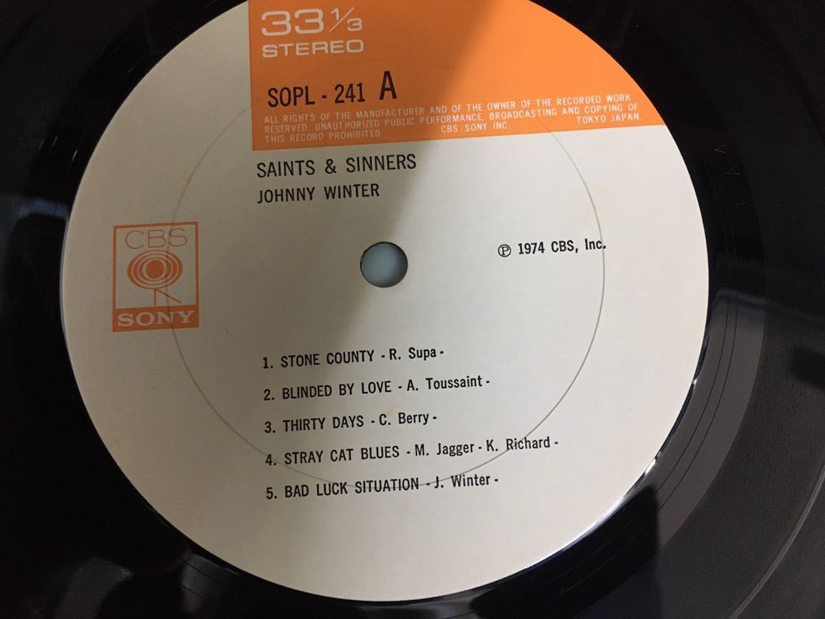 Johnny Winter★中古LP国内盤帯付「ジョニー・ウインター～テキサス・ロックン・ロール」_画像4