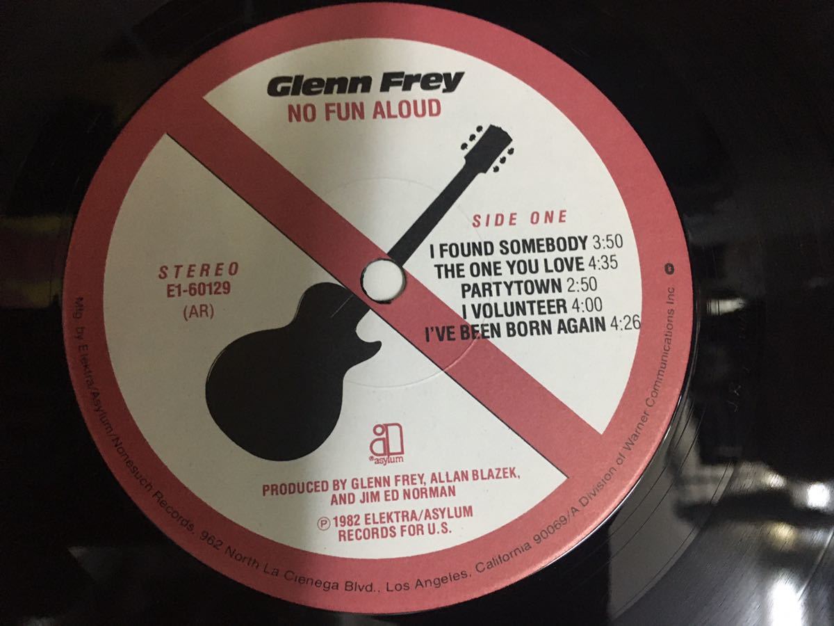 Glenn Frey★中古LP/USオリジナル盤「グレン・フライ～No Fun Aloud」の画像4