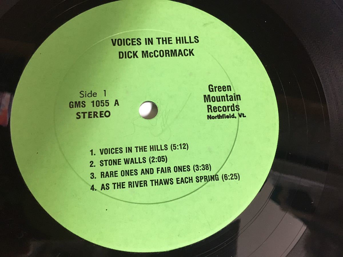 Dick McCormack★中古LP/US盤「ディック・マコーマック～Voices In The Hills」の画像3