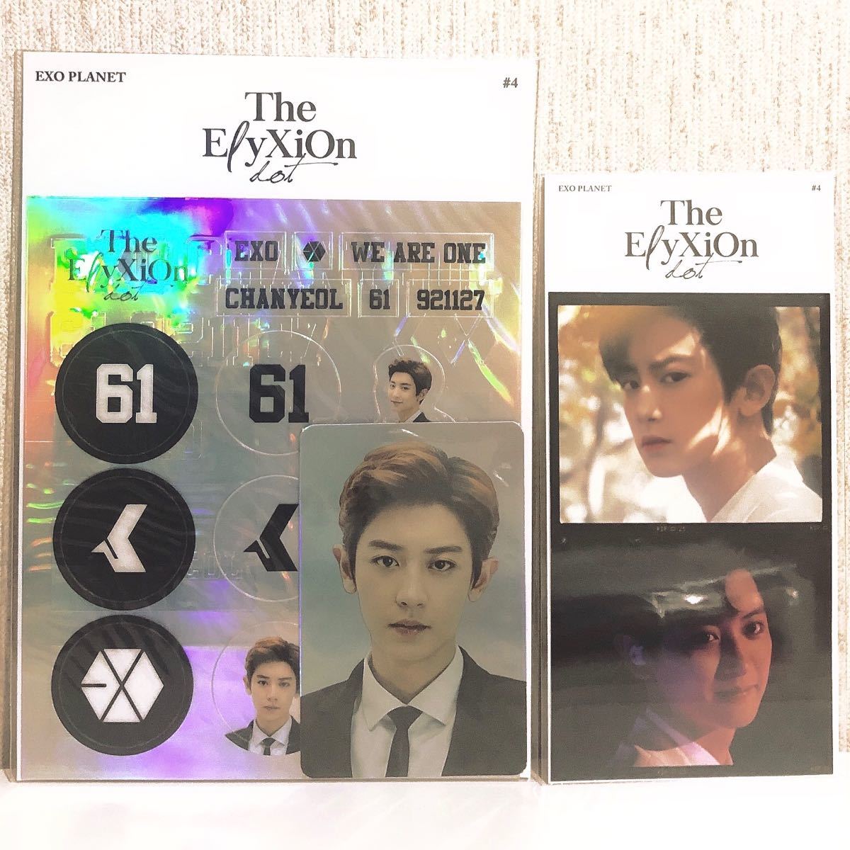 EXO チャニョル トレカ デコステッカーキット フィルム