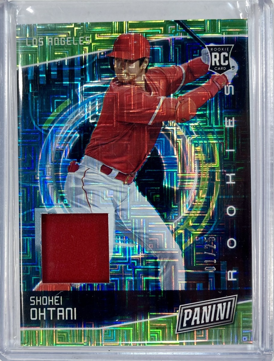 【ファーストNo. 1/25枚限定】大谷翔平実使用ルーキーパッチ 2018 Panini Cyber Monday Game-used RC Patch_画像1