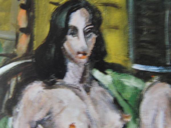 ヤフオク!   原精一、薄緑の女、裸婦、高級名作画版の一部、額付、送料