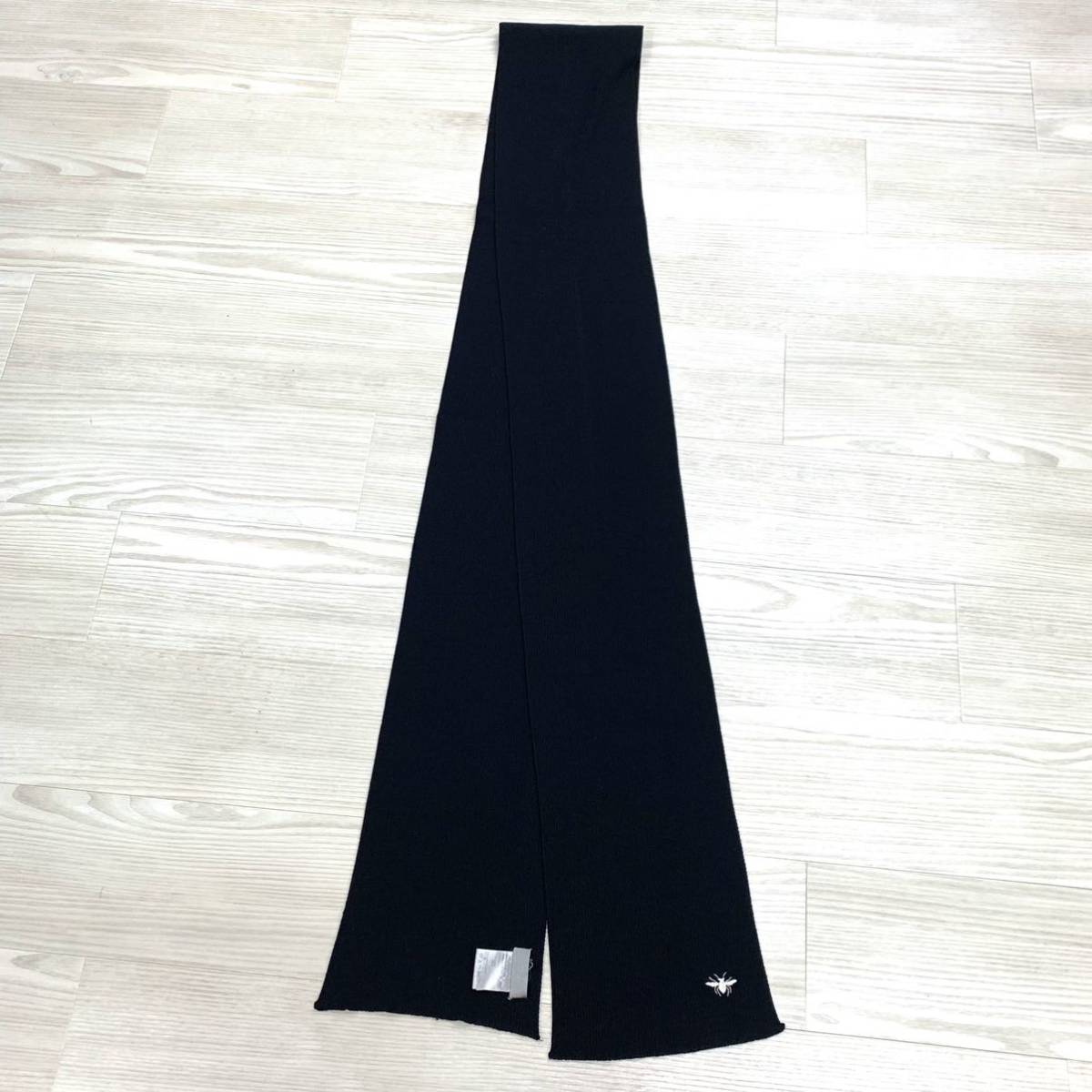 美品 Dior HOMME ディオールオム bee刺繍 蜂 ウール100% ロング 美品 Dior HOMME ディオールオム bee刺繍 蜂 ウール100% ロング