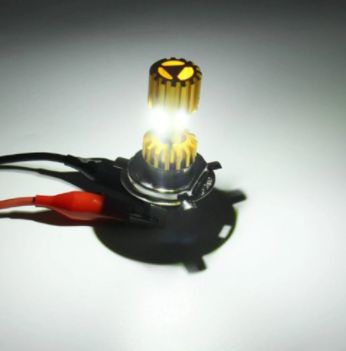 1 個 H4 LED オートバイヘッドライト電球 6500 18K 12 V 電動バイクバイクフォグランプ AZ0177_画像5