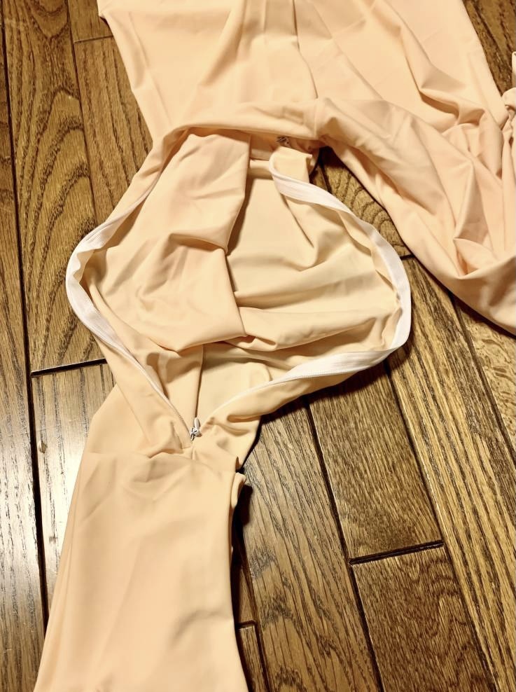 即購入可。Sサイズ眼穴ハイグレード生地着ぐるみ光沢無肌タイツ足指
